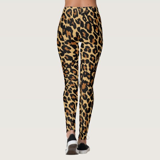 Leopard skin Animal Skin Print Leggings (Achterkant)