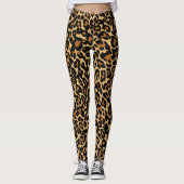 Leopard skin Animal Skin Print Leggings (Voorkant)