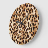 Leopard Skin, Authentiek Wildlife Patroon. Grote Klok (Hoek)