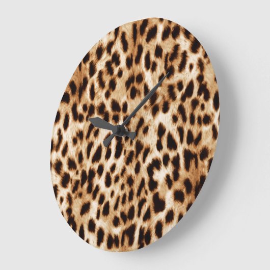 Leopard Skin, Authentiek Wildlife Patroon. Grote Klok (Hoek)