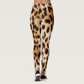 Leopard Skin, Authentiek Wildlife Patroon. Leggings (Achterkant)