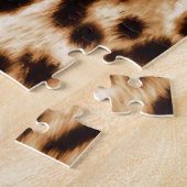 Leopard Skin, Authentiek Wildlife Patroon. Legpuzzel (Zijkant)