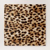 Leopard Skin, Authentiek Wildlife Patroon. Legpuzzel (Horizontaal)
