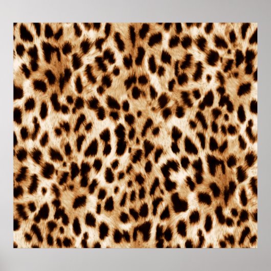 Leopard Skin, Authentiek Wildlife Patroon. Poster (Voorkant)