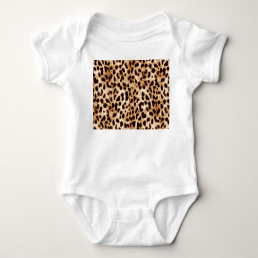 Leopard Skin, Authentiek Wildlife Patroon. Romper (Voorkant)