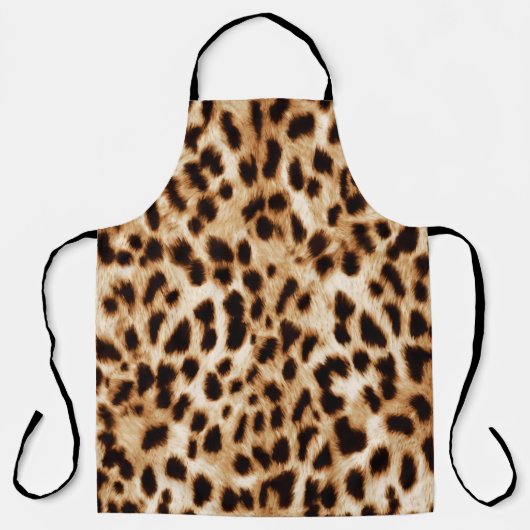 Leopard Skin, Authentiek Wildlife Patroon. Schort (Voorkant)