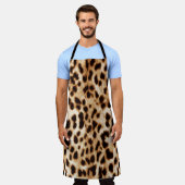 Leopard Skin, Authentiek Wildlife Patroon. Schort (Gedragen)