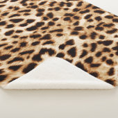 Leopard Skin, Authentiek Wildlife Patroon. Sherpa Deken (3/4)