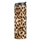 Leopard Skin, Authentiek Wildlife Patroon. Thermosbeker (Gedraaid links)