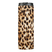 Leopard Skin, Authentiek Wildlife Patroon. Thermosbeker (Achterkant)