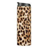 Leopard Skin, Authentiek Wildlife Patroon. Thermosbeker (Geroteerd rechts)