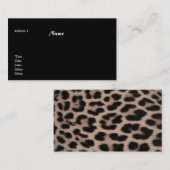 Leopard Skin Background Visitekaartje (Voorkant / Achterkant)