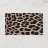 Leopard Skin Background Visitekaartje (Achterkant)