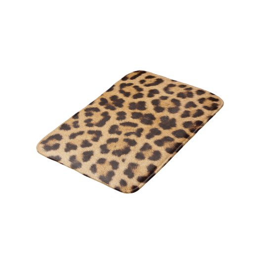 Leopard Skin Bath Mat (Gekanteld)