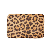 Leopard Skin Bath Mat
