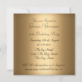 Leopard skin Birthday party Invitation 5 Kaart (Achterkant)