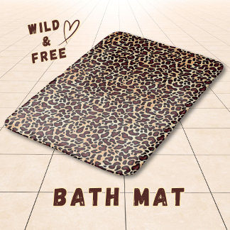 Leopard Skin Brown Cream Pattern - Badmat