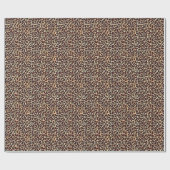 Leopard Skin Brown Cream Pattern - Cadeaupapier (Vlak)