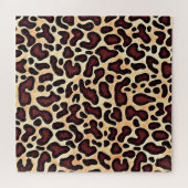 Leopard Skin Brown Cream Pattern - Legpuzzel (Horizontaal)