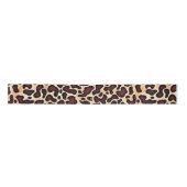 Leopard Skin Brown Cream Pattern - Satijnen Lint (Voorkant)