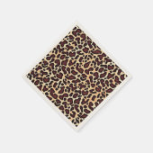 Leopard Skin Brown Cream Pattern - Servet (Hoek)