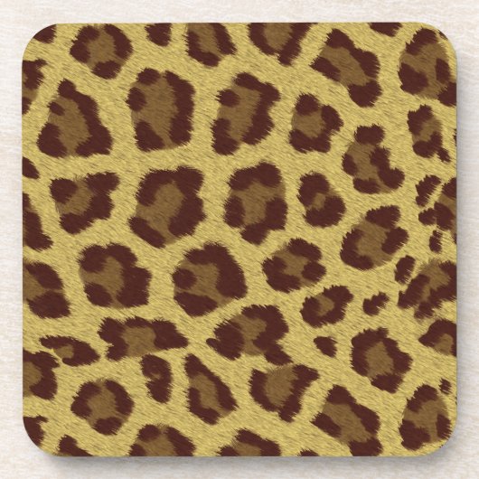 Leopard Skin Drankjes Onderzetter (Voorkant)