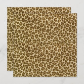 Leopard Skin Fabric Pattern Kaart (Voorkant / Achterkant)