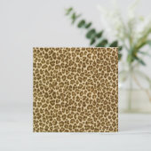 Leopard Skin Fabric Pattern Kaart (Staand voorkant)