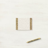 Leopard Skin Fabric Pattern Post-it® Notes (Op bureau)