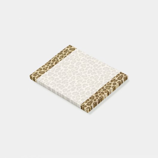 Leopard Skin Fabric Pattern Post-it® Notes (Schuin)