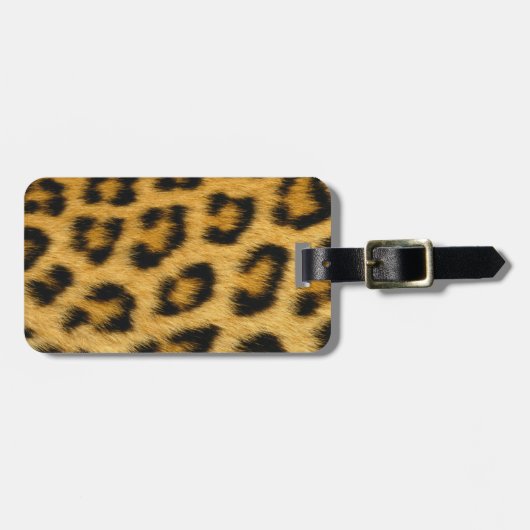 Leopard Skin Hair Print Bagagelabel (Voorkant horizontaal)