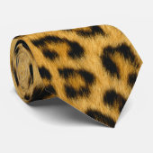 Leopard Skin Hair Print Stropdas (Opgerold)