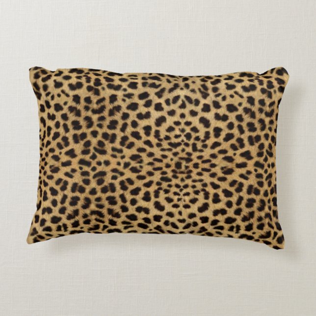 Leopard Skin Pattern Accent Kussen (Achterkant)