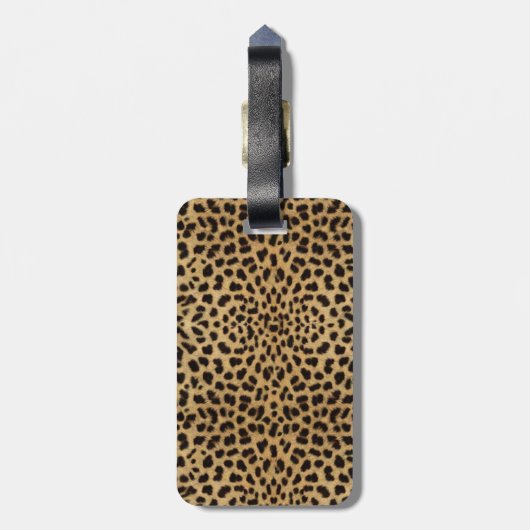 Leopard Skin Pattern Bagagelabel (Achterkant verticaal)