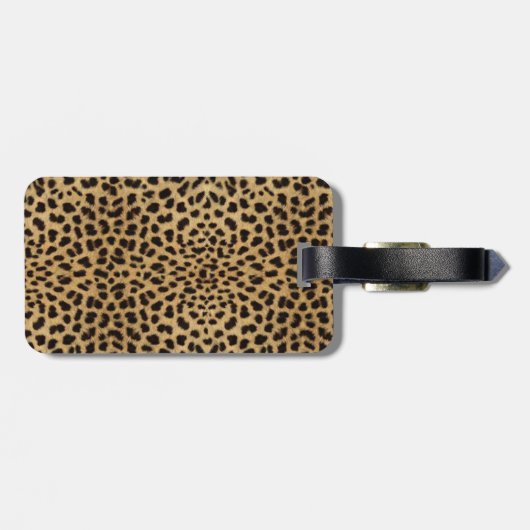Leopard Skin Pattern Bagagelabel (Achterkant horizontaal)