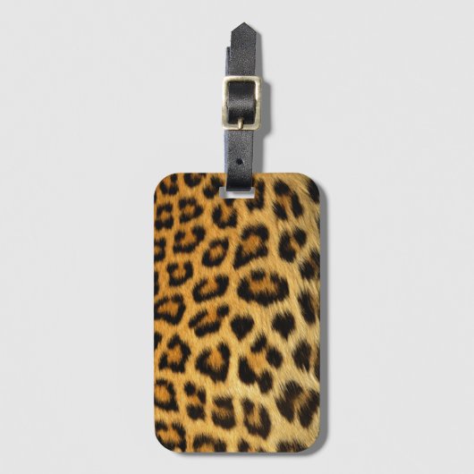 Leopard Skin Pattern Bagagelabel (Voorkant (verticaal))