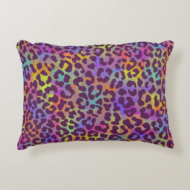 Leopard skin pattern. Repeating seamless animal ba Accent Kussen (Voorkant)