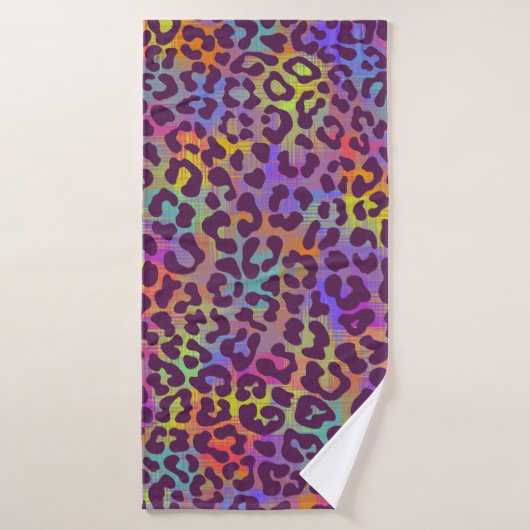 Leopard skin pattern. Repeating seamless animal ba Badhanddoek (Badhanddoek)