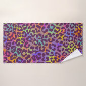 Leopard skin pattern. Repeating seamless animal ba Badhanddoek (Badhanddoek)
