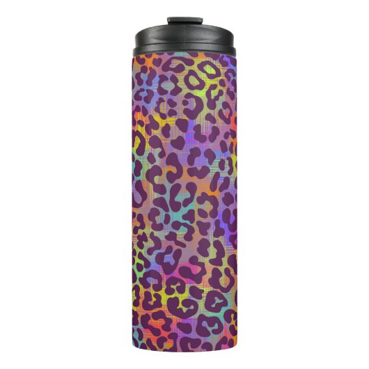 Leopard skin pattern. Repeating seamless animal ba Thermosbeker (Voorkant)
