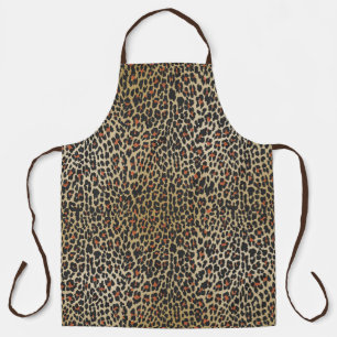 Leopard Skin Print Apron Schort