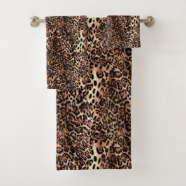 Leopard Skin Print Bad Handdoek