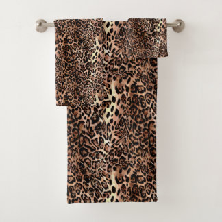 Leopard Skin Print Bad Handdoek