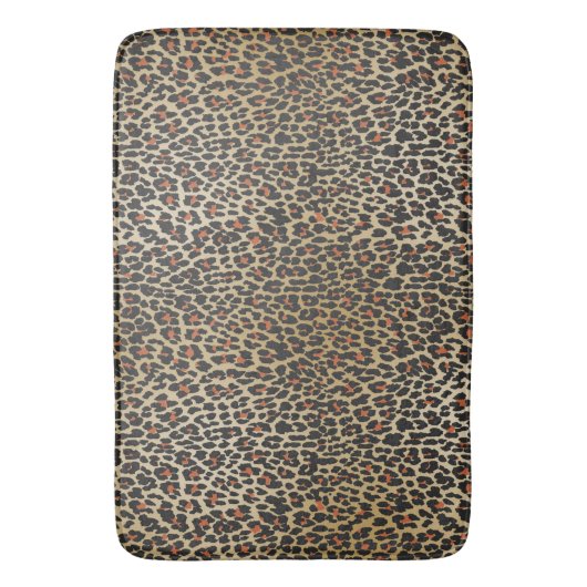 Leopard Skin Print Badmat (Voorkant Verticaal)