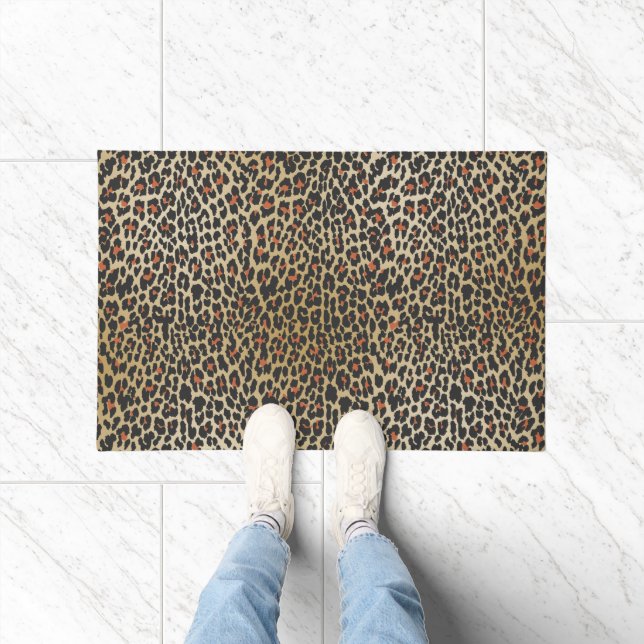 Leopard Skin Print Deurmat (Binnen)