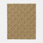 Leopard Skin Print Fleece Deken (Voorkant)