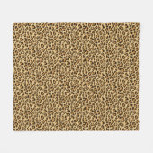 Leopard Skin Print Fleece Deken (Voorkant (Horizontaal))