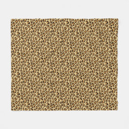 Leopard Skin Print Fleece Deken