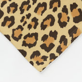 Leopard Skin Print Fleece Deken (Hoek)