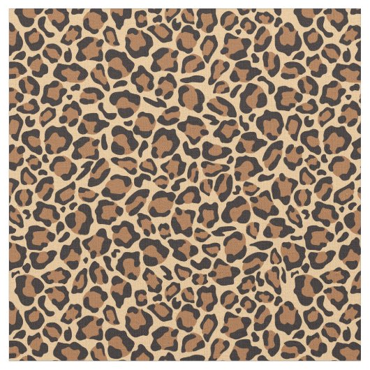 Leopard Skin Print Patroon Stof (Close Up)